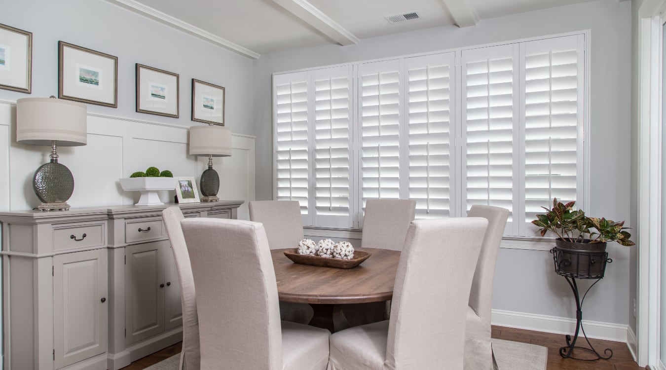 shutters in Tampa living room